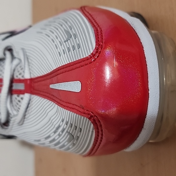 NIKE AIR VAPORMAX 360 SIZE 10 VAST GREY/WHITE-PARTICLE GREY AND RED. - Picture 12 of 17